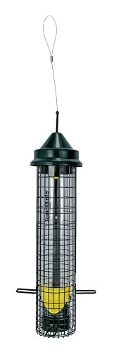 Squirrel Buster Nyjer – Squirrel-Proof Nyjer/Thistle 2.4-pound Seed Capacity Feeder w/8 Feeding Ports & 4 Perches