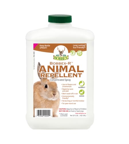 Concentrated Animal Repellent - Bobbex | Rabbit, Squirrel, and Chipmunk Repeller Concentrate (32 oz.) B550120