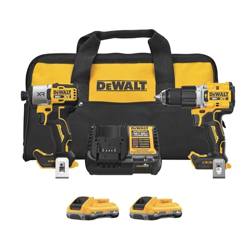 DEWALT 20V MAX XR Impact Driver and Hammer Drill Combo Kit (DCK250QQ2)