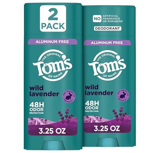 Tom's of Maine Wild Lavender Natural Deodorant, 3.25 oz (2 Pack)