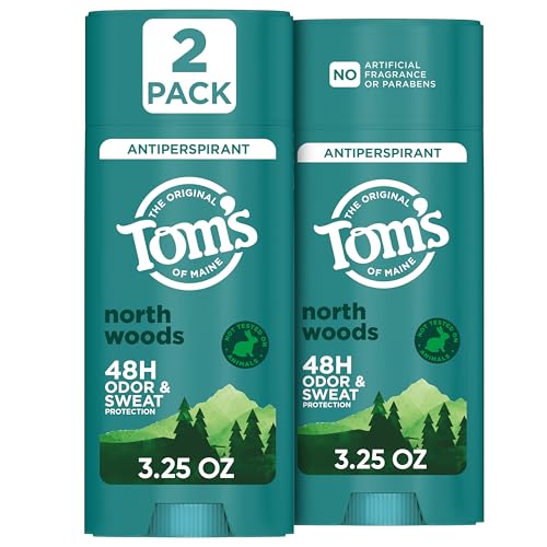 Tom's of Maine North Woods Aluminum Free Antiperspirant, 3.25 oz (2 Pack)