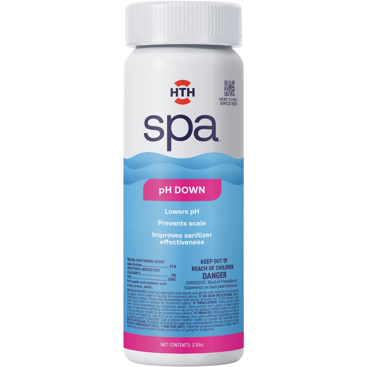 HTH Spa 86132R, pH Down, 2.5 lbs