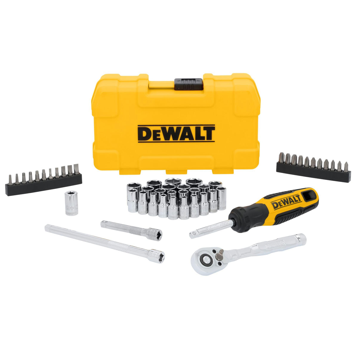 DEWALT 1/4 inch Drive 50 Pc Mechanics Tool Set (DWMT45422)