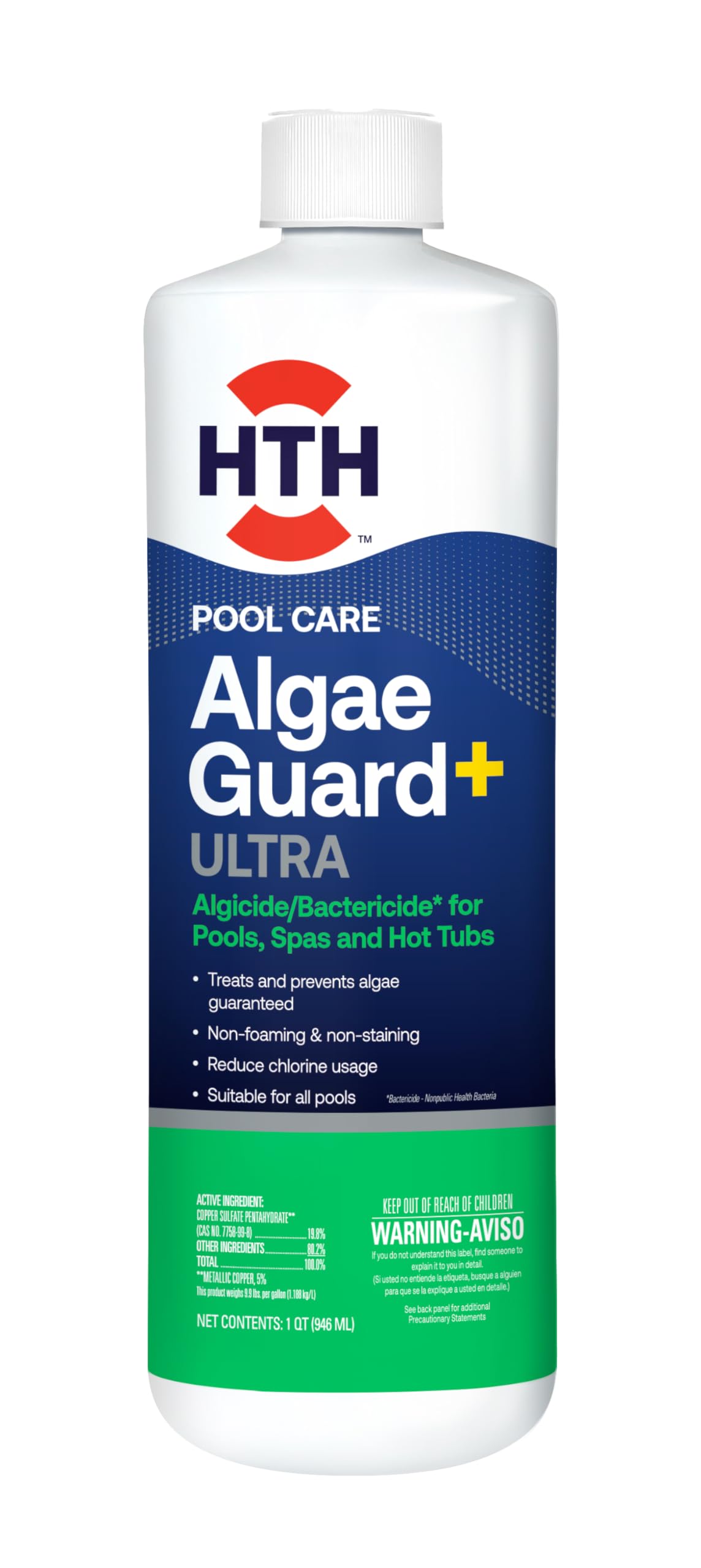 HTH 67244, Swimming Pool Care Algae Guard Ultra, 32oz