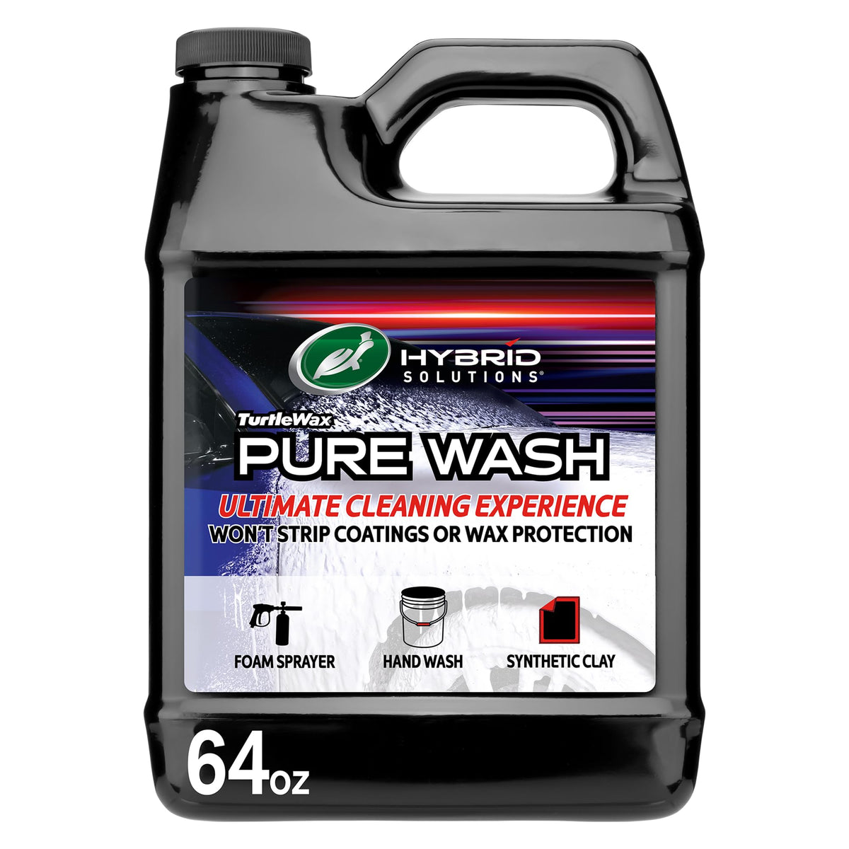 Turtle Wax Pure Wash Foaming pH Neutral Car Soap, 64 oz (Pack of 1)