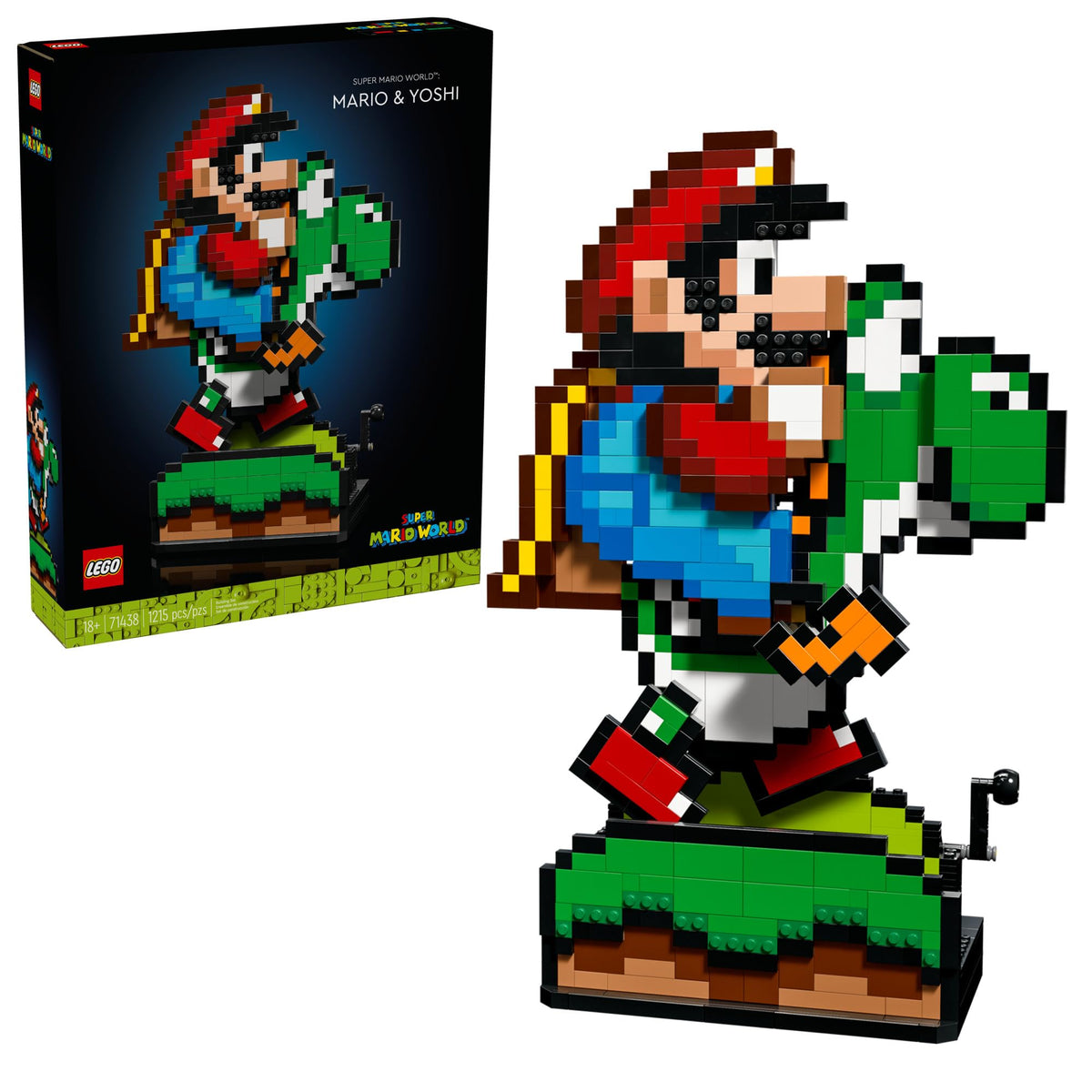 LEGO Super Mario World: Mario & Yoshi Building Set for Adults, Ages 18+