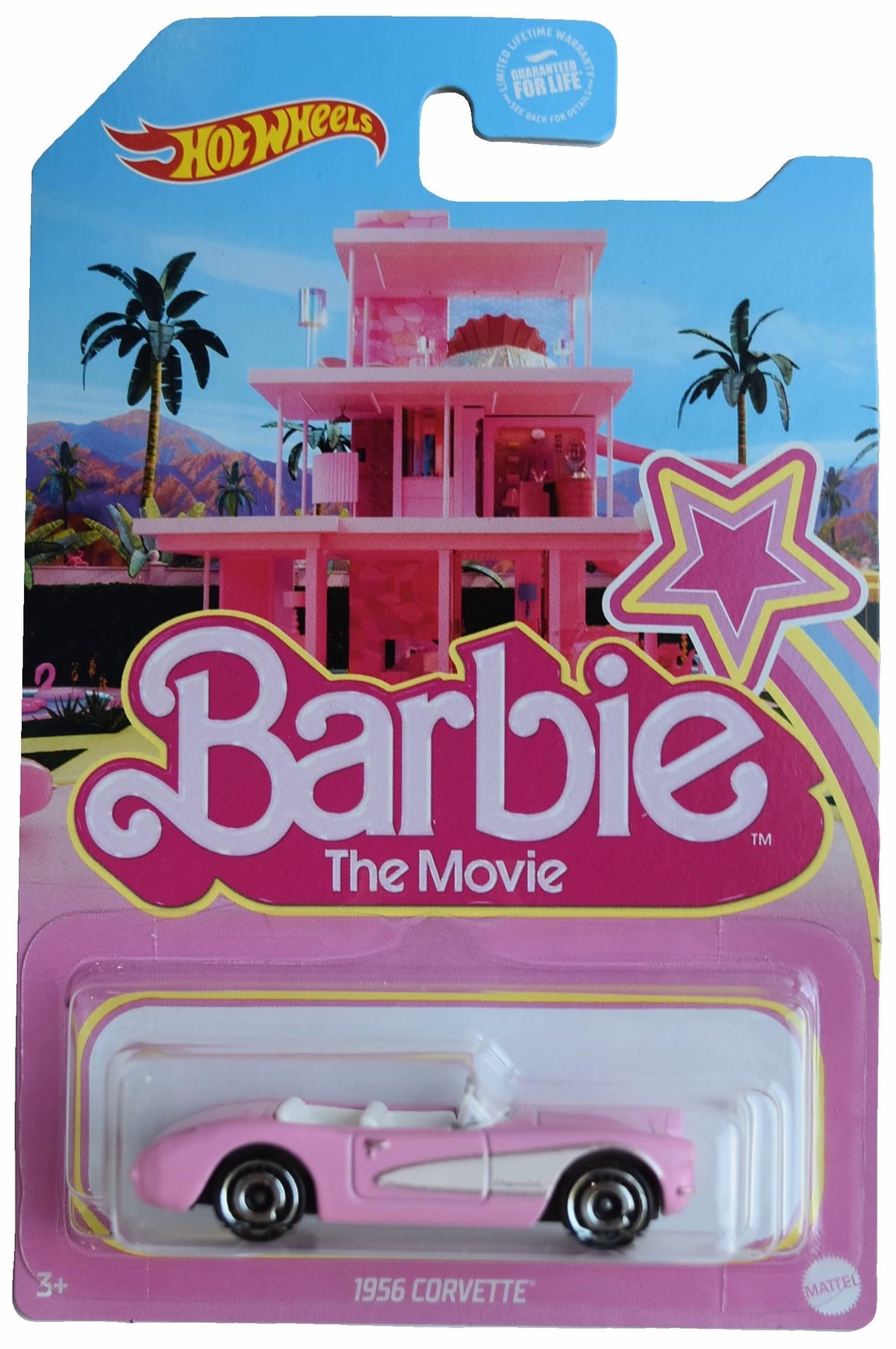 Mattel Hot Wheels Barbie The Movie 1956 Corvette Car Collectors Item