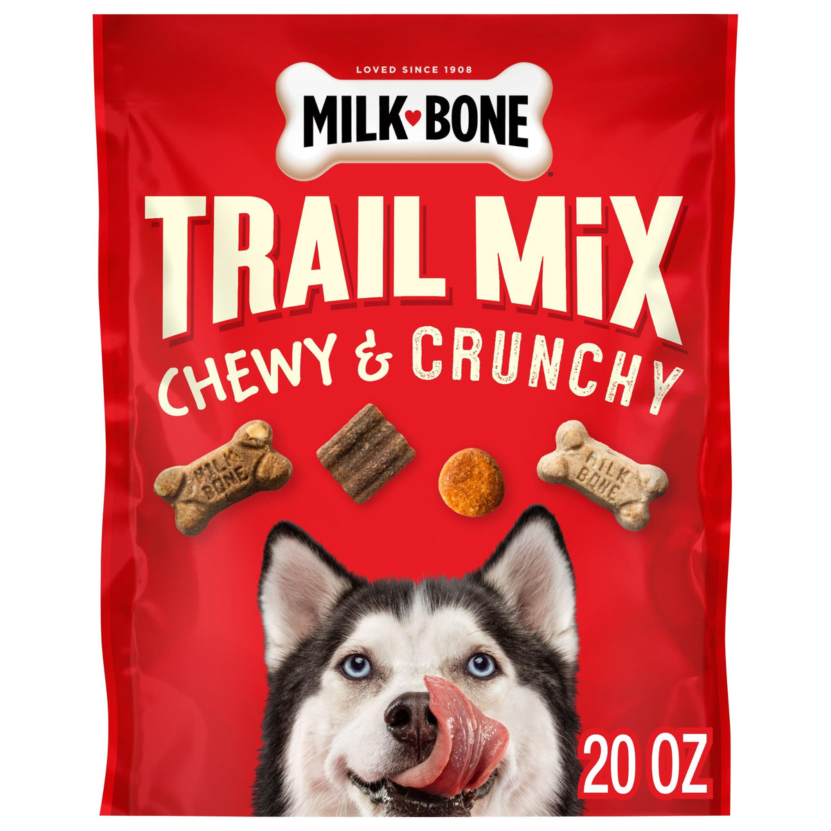 Milk-Bone Trail Mix, Crunchy & Chewy Dog Treats, 20 Oz Bag