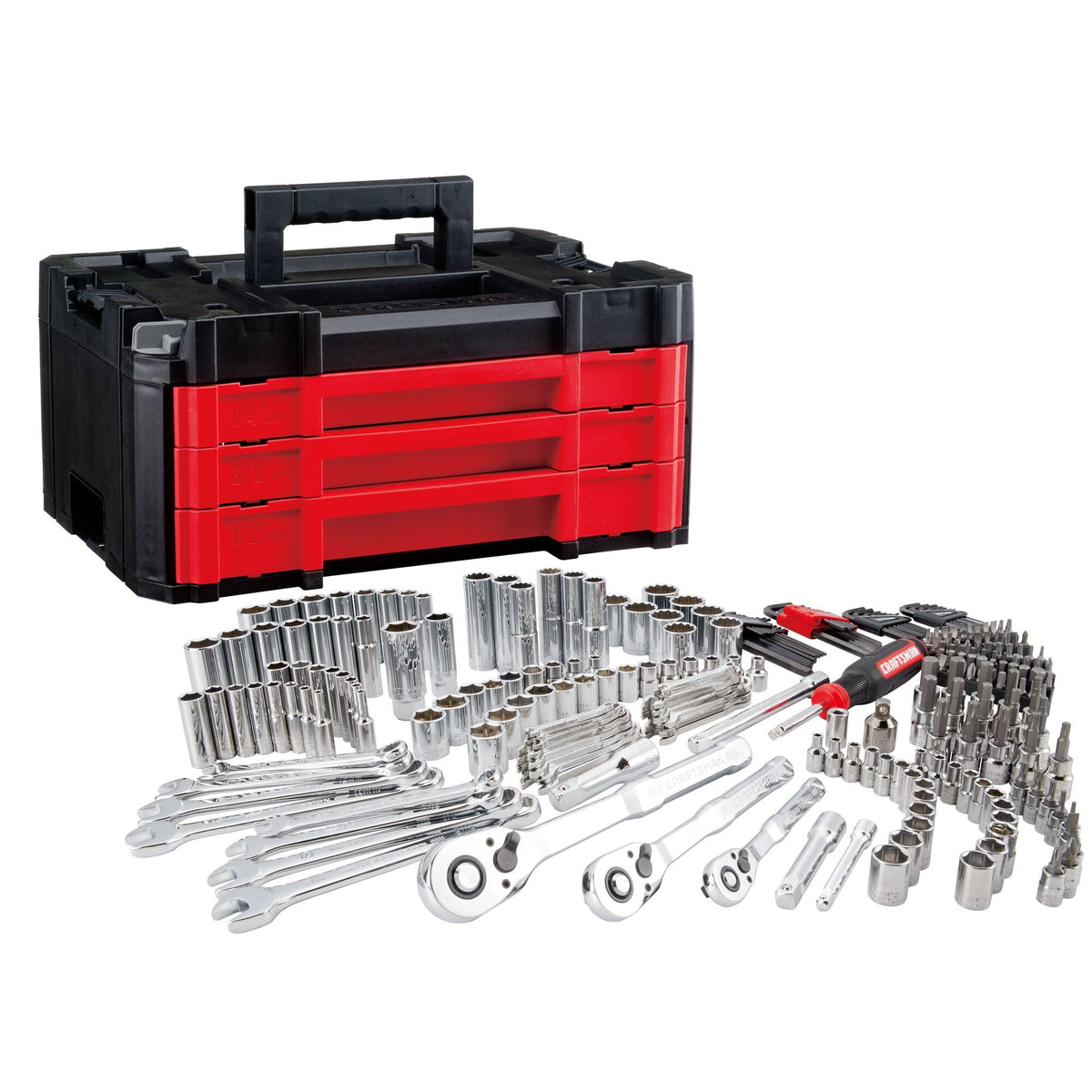 Craftsman 262-Piece Mechanic Tool Set with 3-Drawer VERSASTACK Box, SAE and Metric Socket Set