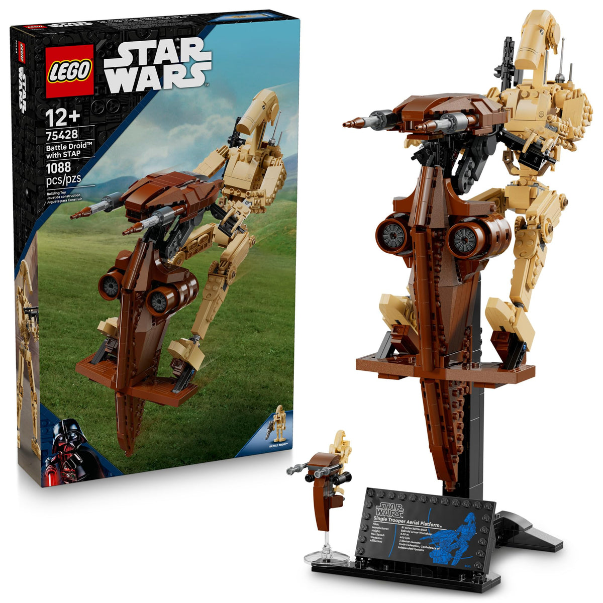 LEGO Star Wars: The Phantom Menace Battle Droid with STAP - Building Toy for Ages 12+