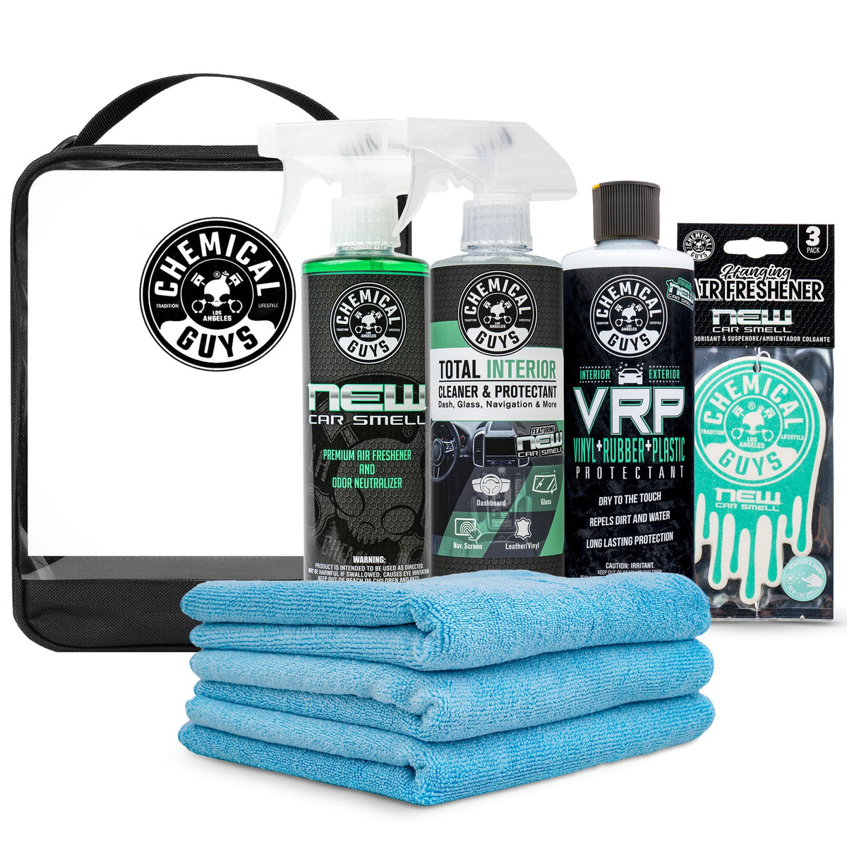 Chemical Guys New Car Scent Detailing Kit, Air Freshener & Interior Care